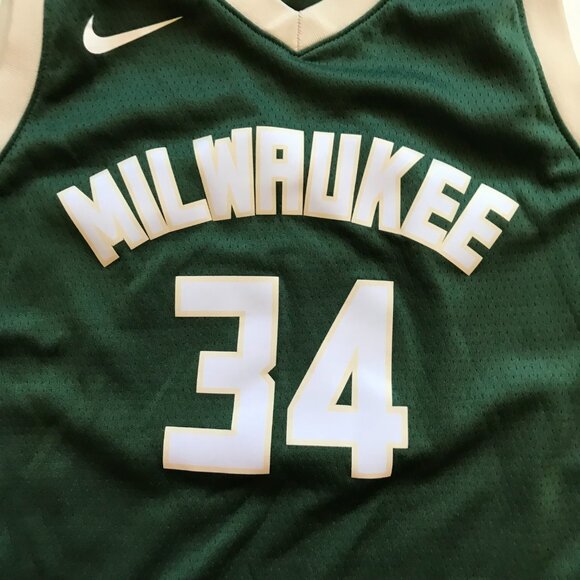 Nike Milwaukee Bucks Giannis Antetokounmpo Swingman Jersey Boys Medium #34 NBA - Picture 3 of 11